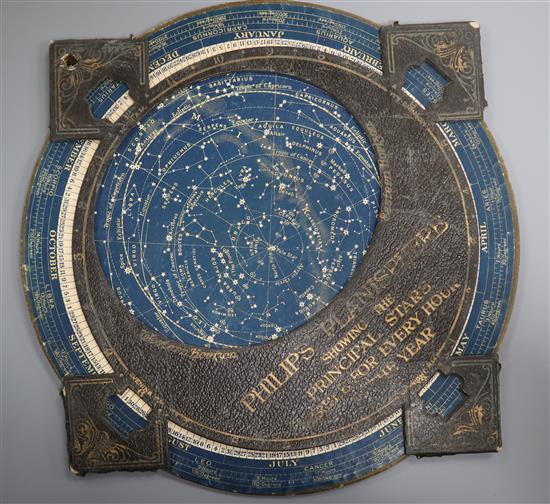 A Philips Planisphere WWII star identifier chart